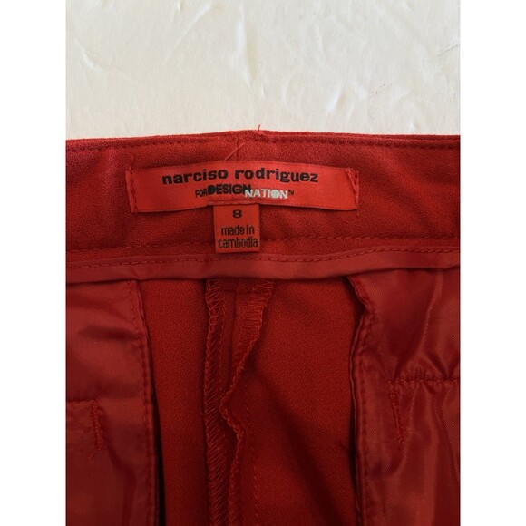 Narciso Rodriguez Crepe Ankle Trousers NWT Bundle 2 pair Sz 8 with Black Stripe - Picture 4 of 16